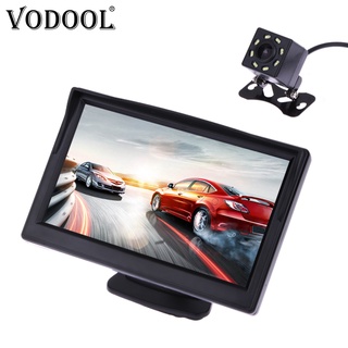 VODOOL Car Rear View Camera 4.3 inch TFT LCD Monitor Waterproof Night Vision Rearview Backup Camera