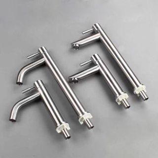 RCG Heavy Duty SUS304 Stainless Steel Lavatory Faucet Tall Basin Faucet 1/2" Bathroom Lavatory Tap