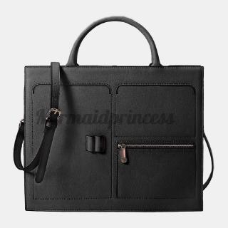 Women Multifunction Handbag Solid 13.3 Inch Laptop Briefcase Crossbody Bag CWRB (7)