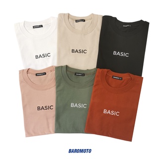Basic Embroidered Plain Tshirts (White, Khaki, Black, Peach, Olive, Rust)