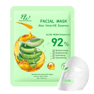 DW Facial Mask Aloe Vera Vitamin E 92% Aloe Vera Mask Sheet Moisturizing Soothing Brightening