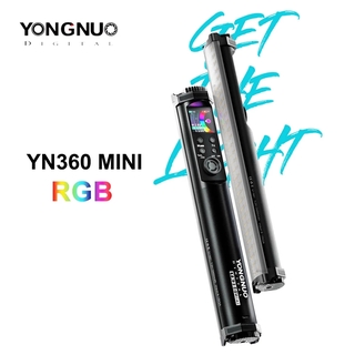 Yongnuo yn360 mini light tube portable rgb full color light fill photography lighting stick light video control app vs 6c