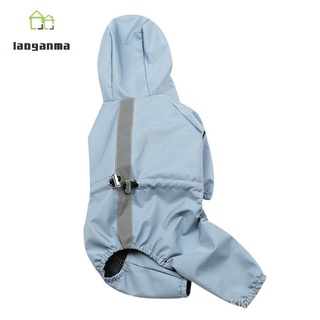 ecfM Spot{KIKI PETS}BUY IT!!!Autumn And Winter Dog Clothes Waterproof Mesh Breathable Sweat-Absorbent Reflective Pet Raincoat For Puppy Cat Dog