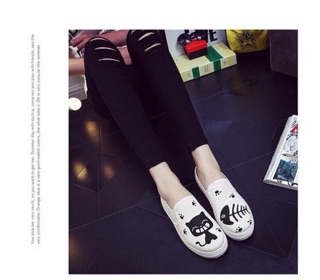 Korean fashion Cat and fish shoes (3)