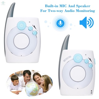 《Newest》Portable 2.4GHz Wireless Digital Audio Baby Monitor Two Way Talk Crystal Clear Baby Cry Dete