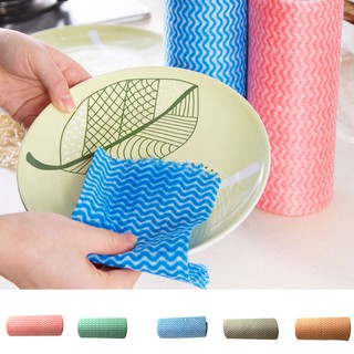 VOLL-Kitchen Disposable Rag Microfiber Non-woven Dish Cloth Pot Washing Towel Kitchen Cleaning Tool