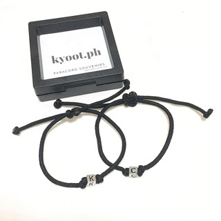 kyootph initial paracord bracelet with 1 initial