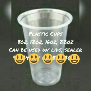 Plastic Cups PP U-Cup 8oz 12oz 16oz 22oz For Cup Sealer Flat Dome Heart Strawless Snack Lid