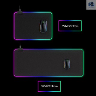 EMB RGB Colorful LED Light Soft Large Gaming Mouse Pad GMS-WT-5