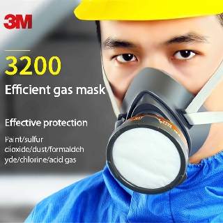 3M 3200 face Masks Half Mask Respirator Organic Face Protection Dust-proof Mask Anti Haze Painting Spraying