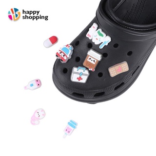 Cartoon Hospital Medical Nurse Theme Charms Are Suitable For Crocs Accessories Shoe Pins Decorations