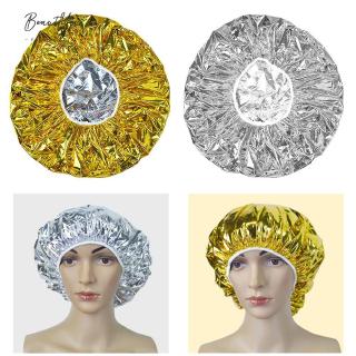 New~Beauty✧Aluminum Foil Waterproof Hat Disposable Spa Hair Salon Shower Cap Bath Hood