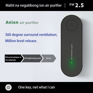 Garantiyang tunay ▫Protable Air Purifiers Release Negative Ion for Home Bedroom Room No Hepa Filter