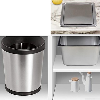 ▬✟Flap Lid Trash Bin Cover Flush Built-in for Kitchen Counter Top A