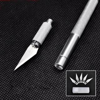 Bianyo Non-Slip Metal 6 Blades Wood Carving Tools Fruit Food Craft Sculpture Engraving Utility Knife