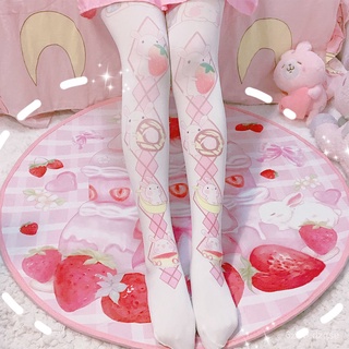 【ins】Anime stockings. Lolita pantyhose. Lolita summer thin print leggings. Loli soft sister stepped