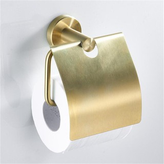 Toilet Paper Holder Brushed Gold Stainless Steel Pendant Paper Hook Towel Rack Roll Paper Holder Wit
