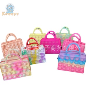 BRAINPOPS LASTMOUSE LOST Pop It Popit Handbag Push Bubble Fun Fidget Toys Stress Reliever Handle Bags (3)