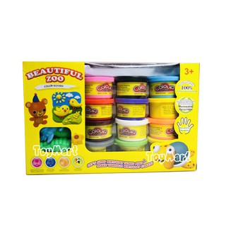 Beautiful Zoo Clay Dough Colorful Set 12 in 1 Colorful Mini Clay Set by Beautiful Zoo Play Set Toy