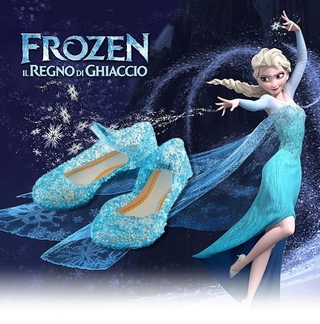 Children Gifts Elsa Anna Frozen Disney Princess Shoes Infant Children Girls Wedge Cosplay Party Sandals