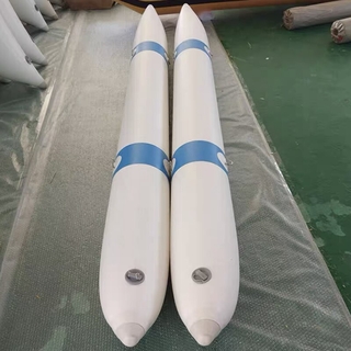 Inflatable Pontoon Boat Platform PVC Inflatable Banana Pontoons TubesIncluding patch, nozzlejointa (3)