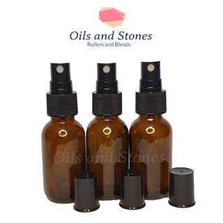 30ml 60ml Amber Glass Bottle with Spray