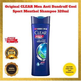 Original CLEAR Men Anti Dandruff Cool Sport Menthol Shampoo 320ml