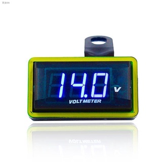 Paborito✽◇Motorcycle Universal Voltmeter with Electroplate Holder