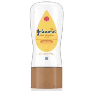 New Authentic Johnson's® Baby Oil Gel 6.5 fl. oz (192mL) Shea & Cocoa Butter