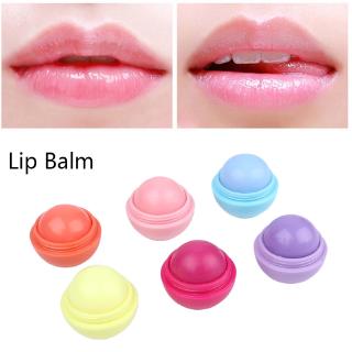 6 Colors Round Ball Lip Cream,Natural Long Lasting Nourishing Moisturizing Lipstick,Cute Lip Balm, Fruit Lip Balm,Lipstick Organic Lip Ball Makeup