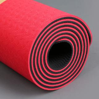 Hot Sale Tpe two-color yoga mat 183*61*0.6cm fitness yoga mat anti-slip (9)