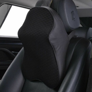 1X Car Neck Pillow Head Restraint 3D Memory Foam Auto Headrest Travel Pillow Neck Support Holder Sea