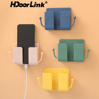 HdoorLink 5 Colors Phone Holder Wall Mounted Organizer Remote Control Plug Stand Storage Charging Multifunction Bracket