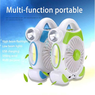 Rechargeable Fan With Portable LED Light MINI Fan