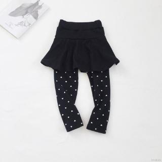 LOK01011 Girl Trendy Kids Pantskirt Girl Wool Culotte Pants Child Legging Trousers Dress 2-7Y (2)