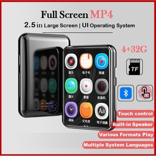 【Ready Stock】MP3 Player MP3 music player MP4 Walkman Recorder with Bluetooth touch screen Portable S