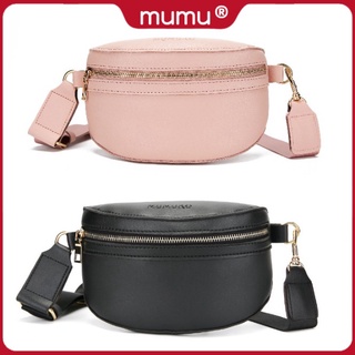 【bestseller】 Mumu Korean Leather Cute Belt Bag Waist Bags For Women Lim&Co #183