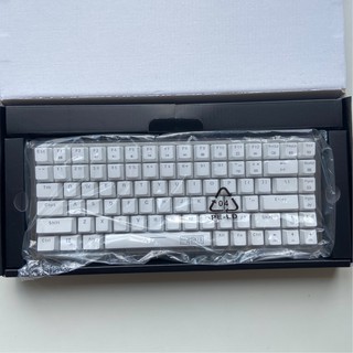 Hot swap!!! EPOMAKER HS84/JX84 RGB hot-swappable customized music rhythm wired mechanical keyboard 84-key white Gateron/cherry switch transparent frame (8)