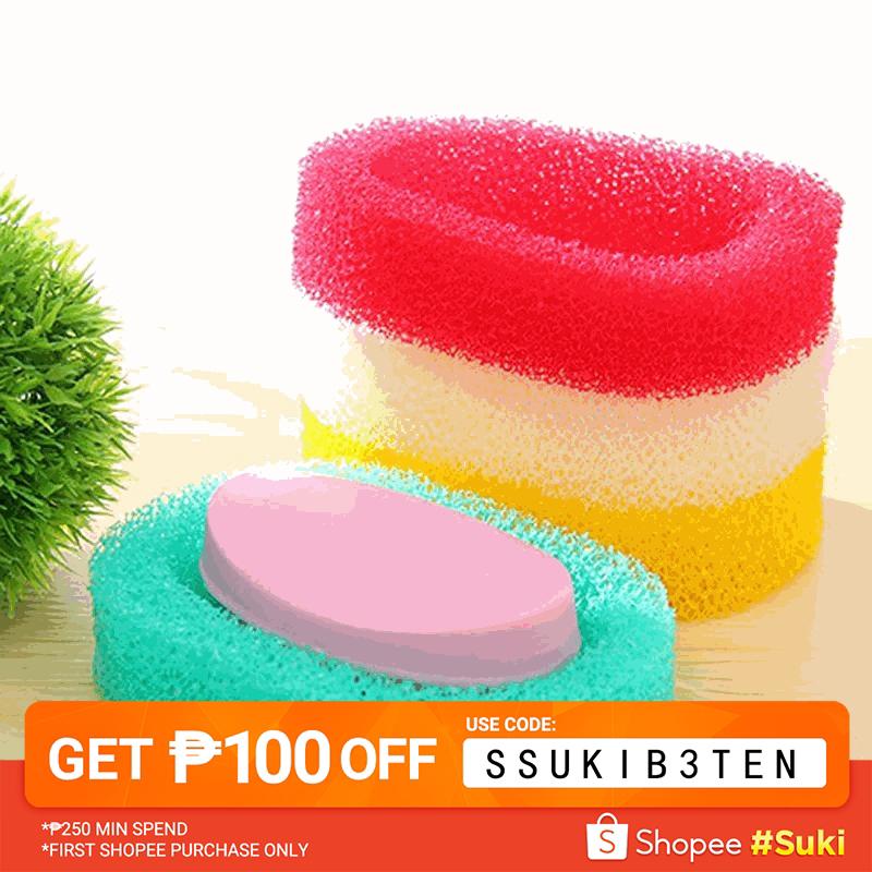 Sponge Soap Dishes Box Bathroom Sets Absorbent Easy To Dry (1)