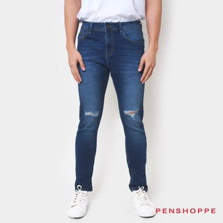 Penshoppe Men's Ripped Jeans (Blue)