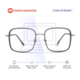 MetroSunnies Lee (Gray) Specs Con-Strain Anti Radiation Eye Glasses Photochromic For Men Women