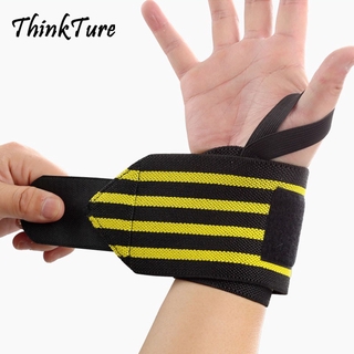 Gym Adjustable Elastic Wrist Support Professional Sports Bandage Wrap Type Wrist Brace Badminton Weightlifting Dumbbell Booster Belt