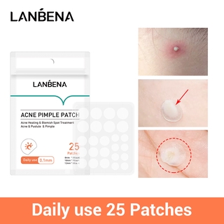 LANBENA Acne Pimple Patch 25pcs Daily Use Invisible Acne Stickers Blemish Treatment Acne Concealer