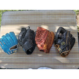 Pre-loved baseball gloves