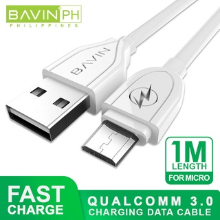 BAVIN CB071 2.4A USB Charging Data Cable 3.0 Qualcomm Fast Charge for Micro iPhone Type-C etc.