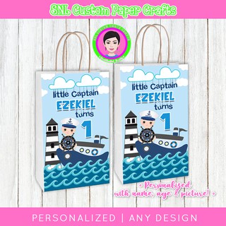 Nautical Theme Lootbags Birthday Candy Bag Personalized Customized