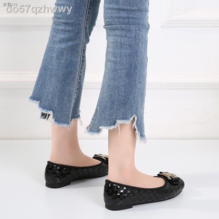 ❂☬✙▣Square toe single shoes women s shoes spring and autumn casual flat bottom 2021 new all-match Br (2)