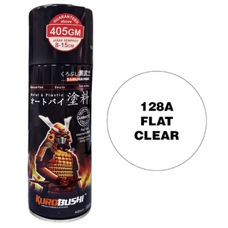Samurai 128A Flat Clear (Standard Color) Spray Paint 400ml [Made in Malaysia]