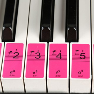 88 Keys Piano Keyboard Sound Name Stickers (9)