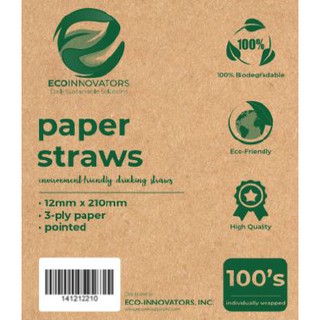 ECO Paper Straws 3ply 100s